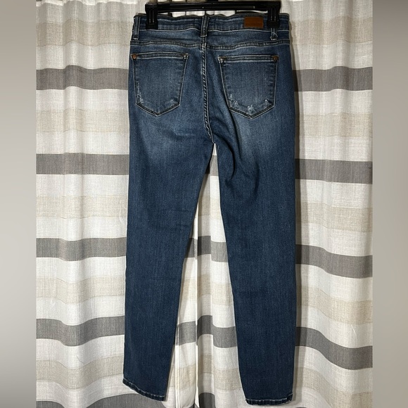 Judy Blue denim jeans distressed size 9/29 EUC stretch - Picture 6 of 8